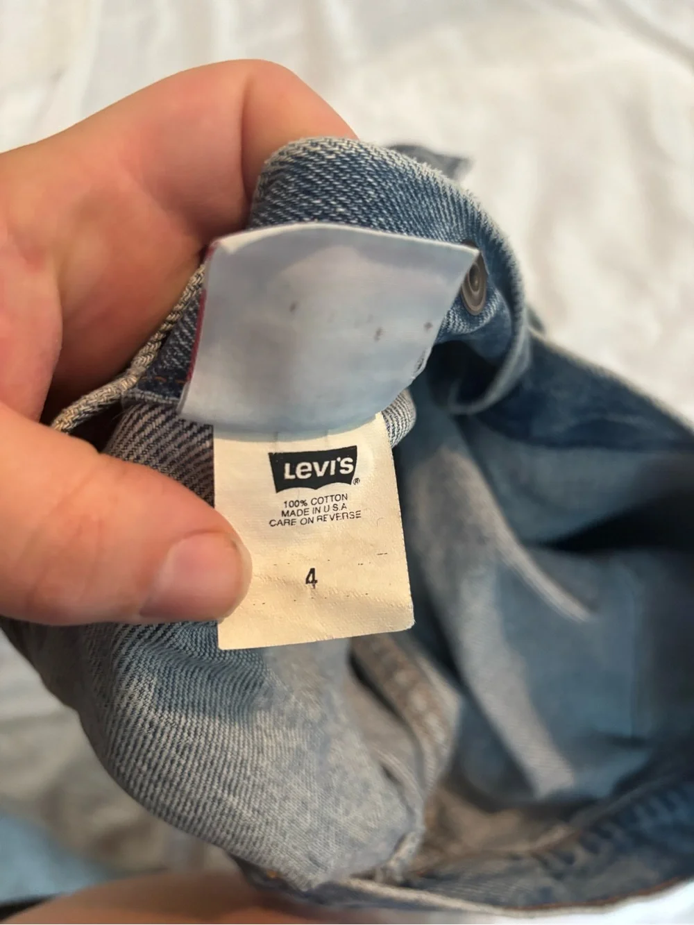 Vintage Levi's Kids Blue Denim Jean Jacket sz 4
